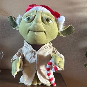 Star Wars Yoda Plush with Santa Hat